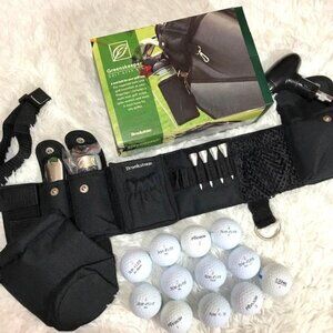 Brookstone Greenskeeper Golf Gear Kit + Round II 12ct Recycled #2 Grade Balls